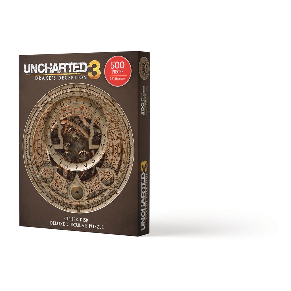 Dark Horse Uncharted Jigsaw Puzzle Cipher Disk Circular Deluxe (500 dílků)