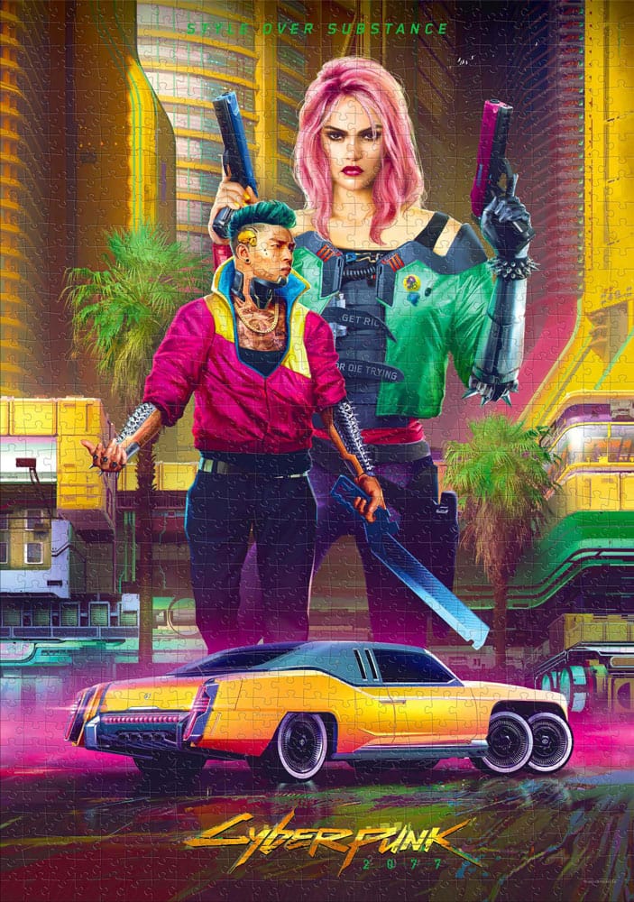 Good Loot Cyberpunk 2077 Puzzle Kitsch Style (1000 dílků)