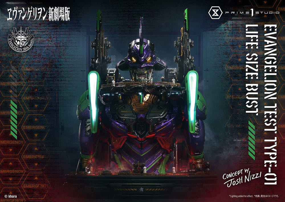 Prime 1 Studio Neon Genesis Evangelion busta v životní velikosti 1/1 Test Type-01 (Concept by Josh Nizzi) Bonus Ver. 86 cm