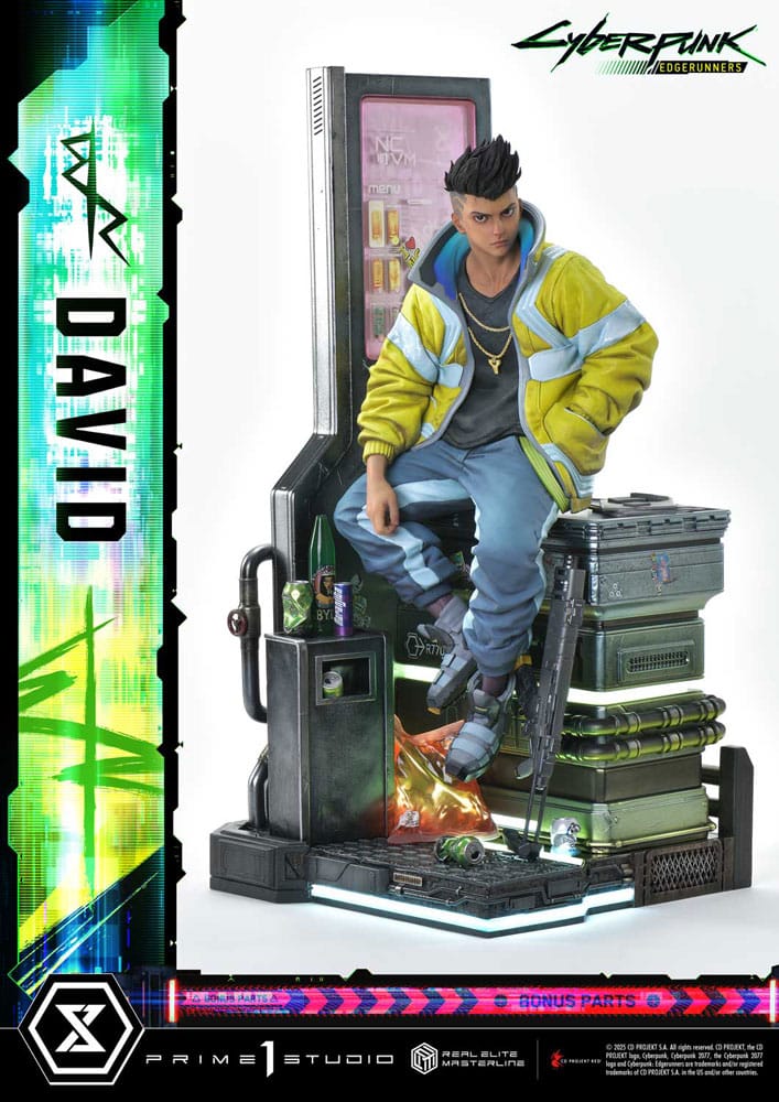 Prime 1 Studio Cyberpunk: Edgerunners Real Elite Masterline Series soška 1/4 David Deluxe Bonus Version 58 cm