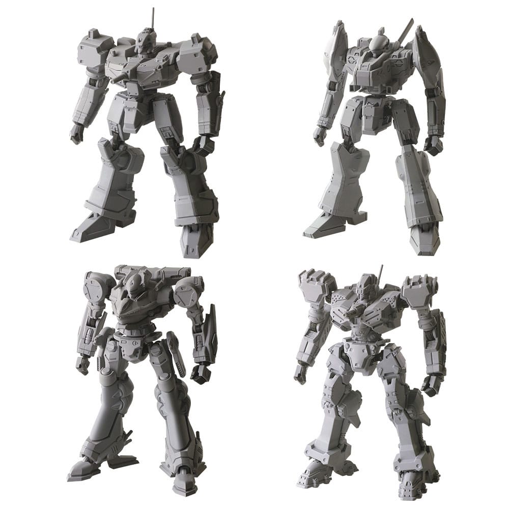 Square-Enix Armored Core Structure Arts Plastový Model Kits 4-Pack Series 1