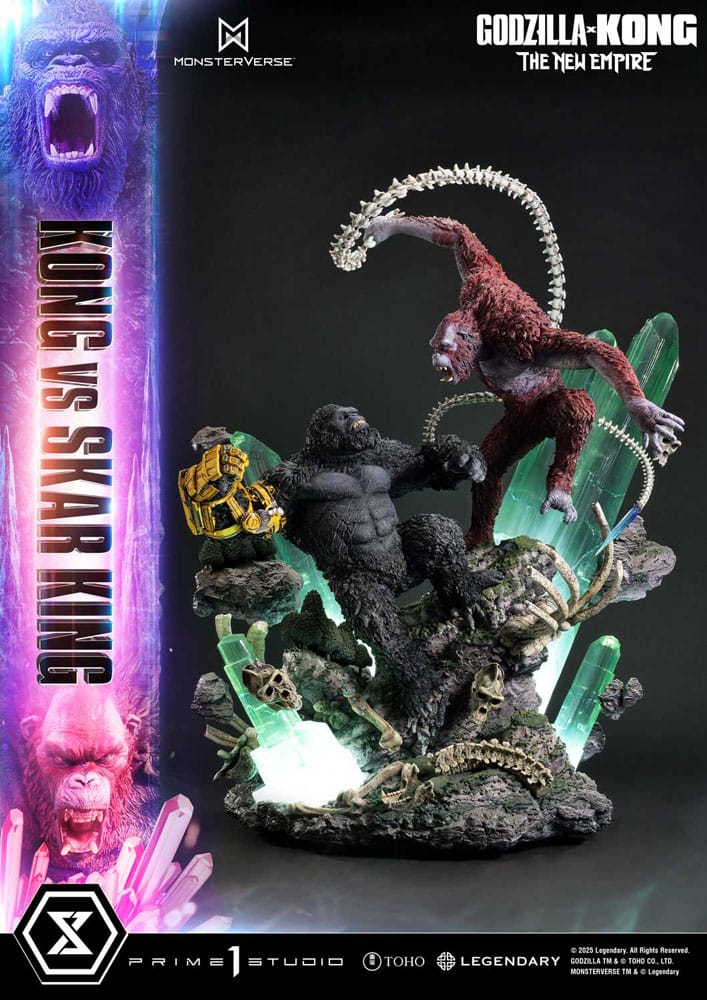 Prime 1 Studio Godzilla x Kong: The New Empire Ultimate Diorama Masterline Series soška Kong vs Skar King 104 cm