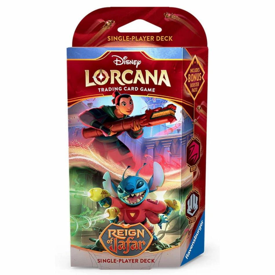 Ravensburger Disney Lorcana: Reign of Jafar – Starter Deck: Mulan & Stitch