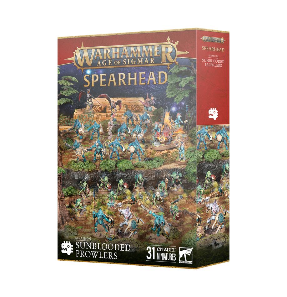 Games Workshop Warhammer Age of Sigmar: Spearhead – Seraphon Sunblooded Prowlers