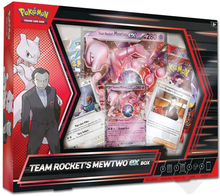 Nintendo Pokémon TCG: Team Rocket’s Mewtwo ex Box