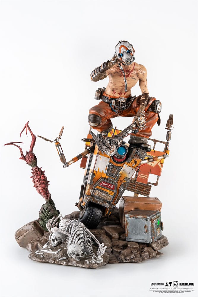 Pure Arts Borderlands 3 soška 1/6 Psycho & Claptrap Diorama 40 cm