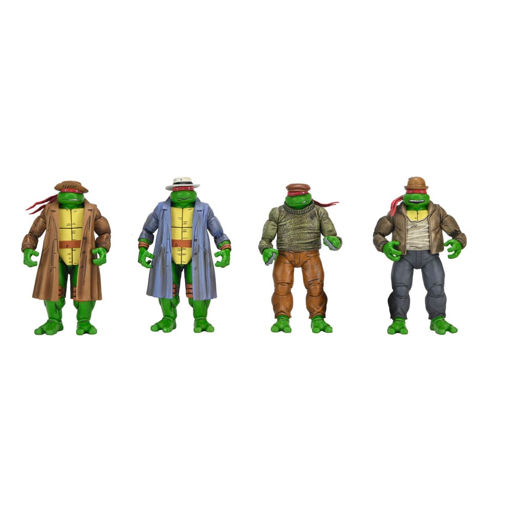 NECA Teenage Mutant Ninja Turtles akční figurka 4 Pack Gangster Turtles 18 cm