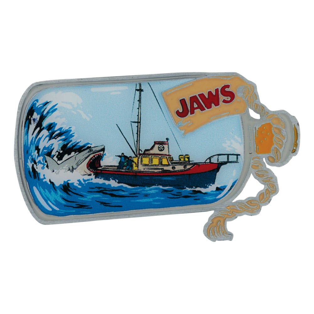 FaNaTtiK Jaws Pin Badge 50th Anniversary Ship in Bottle