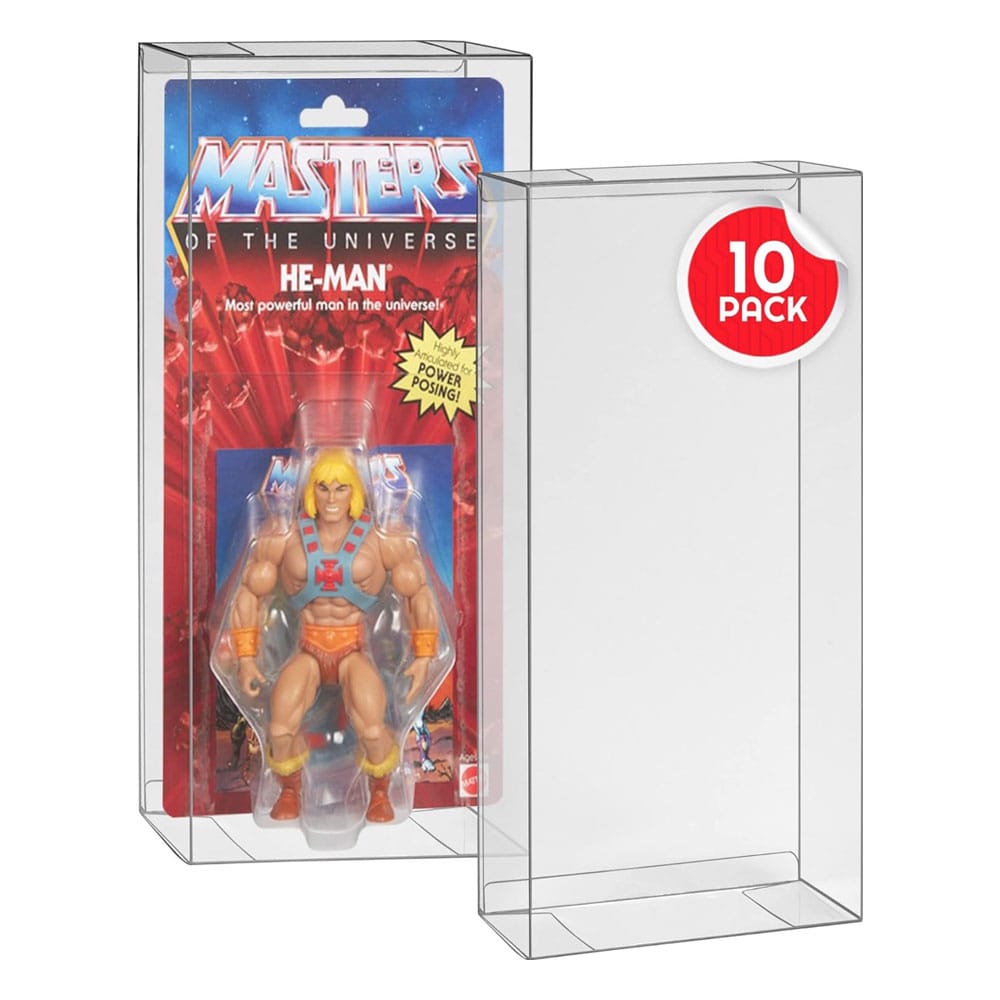 Evoretro PET Protectors 10-Pack na Masters of the Universe Origins Power Posing Box figurky