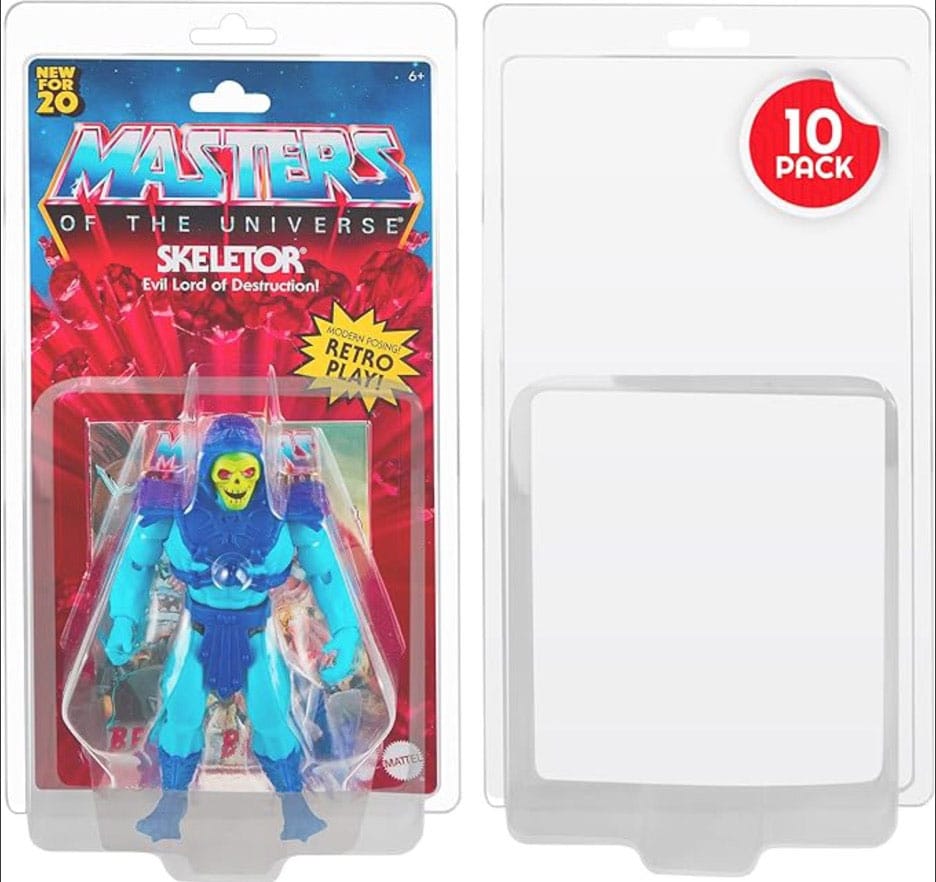 Evoretro Clamshell PET Protectors 10-Pack pro Masters of the Universe akční figurky