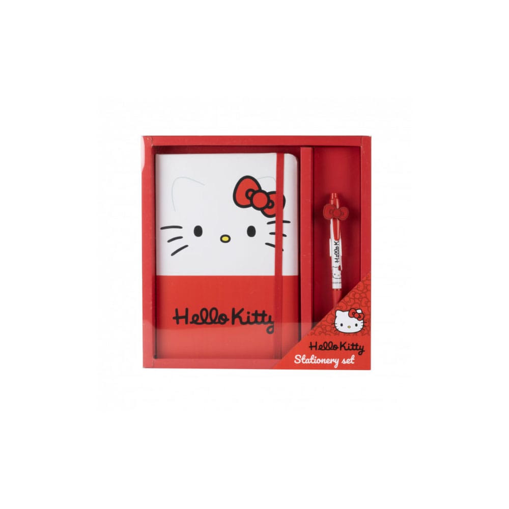 Konix Sanrio Notebook s perem Gift Set Hello Kitty