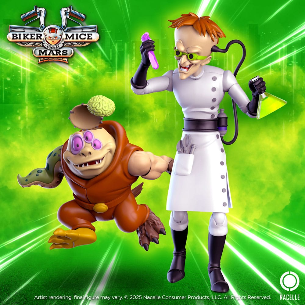 Nacelle Consumer Products Biker Mice From Mars akční figurka Karbunkle & Fred The Mutant 23 cm