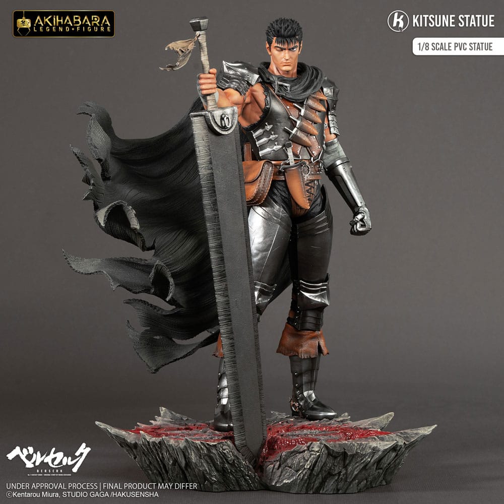 Kitsune Statue Berserk Akihabara Legend Figure PVC soška 1/8 Guts 30 cm