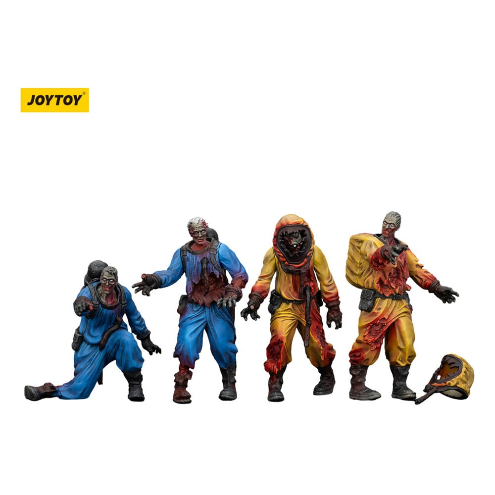Joy Toy (CN) Zombie Dark Source akční figurky 4-Pack Biochemical Lab Team 8 cm