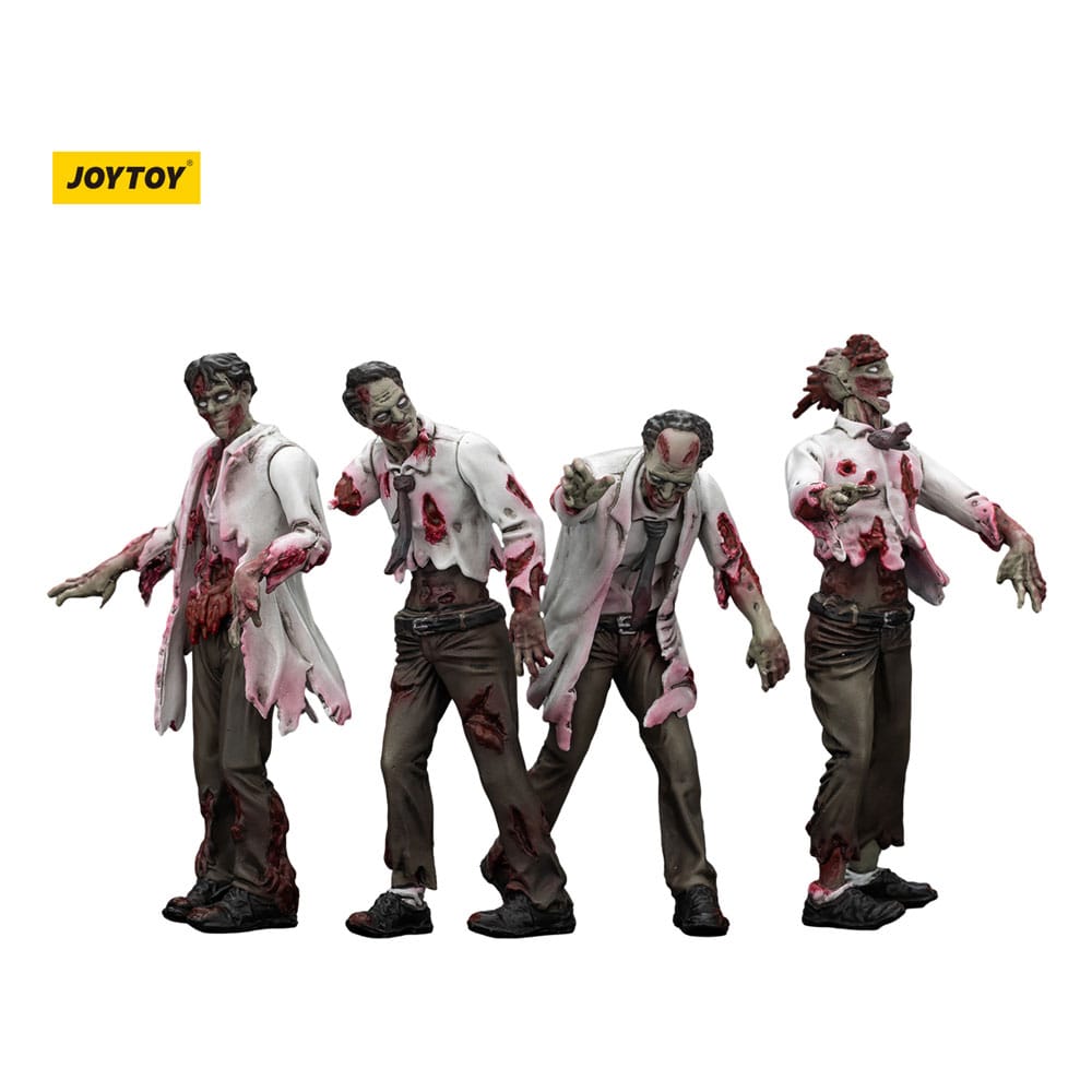 Joy Toy (CN) Zombie Dark Source akční figurky 4-Pack Scientists (Male) 8 cm