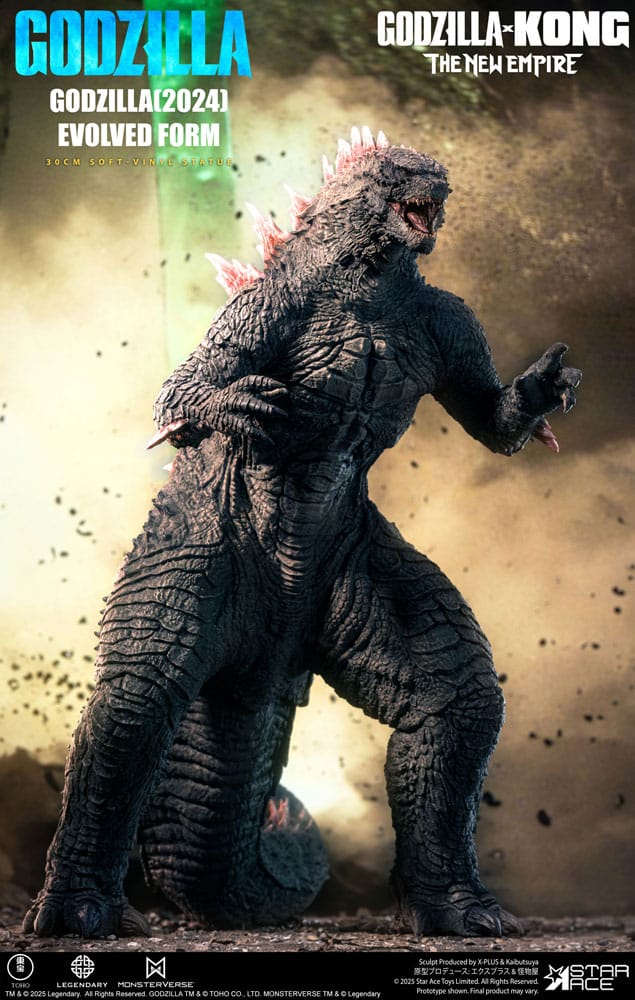 Star Ace Toys Godzilla vs. Kong: The New Empire Soft Vinyl soška Godzilla (2024) Evolved Deluxe Version 30 cm