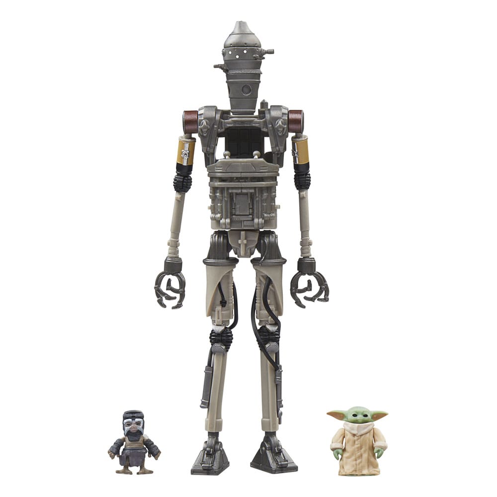 Hasbro Star Wars: The Mandalorian Vintage Collection Action Figure 3-Pack IG-12, Grogu & Anzellan 10 cm