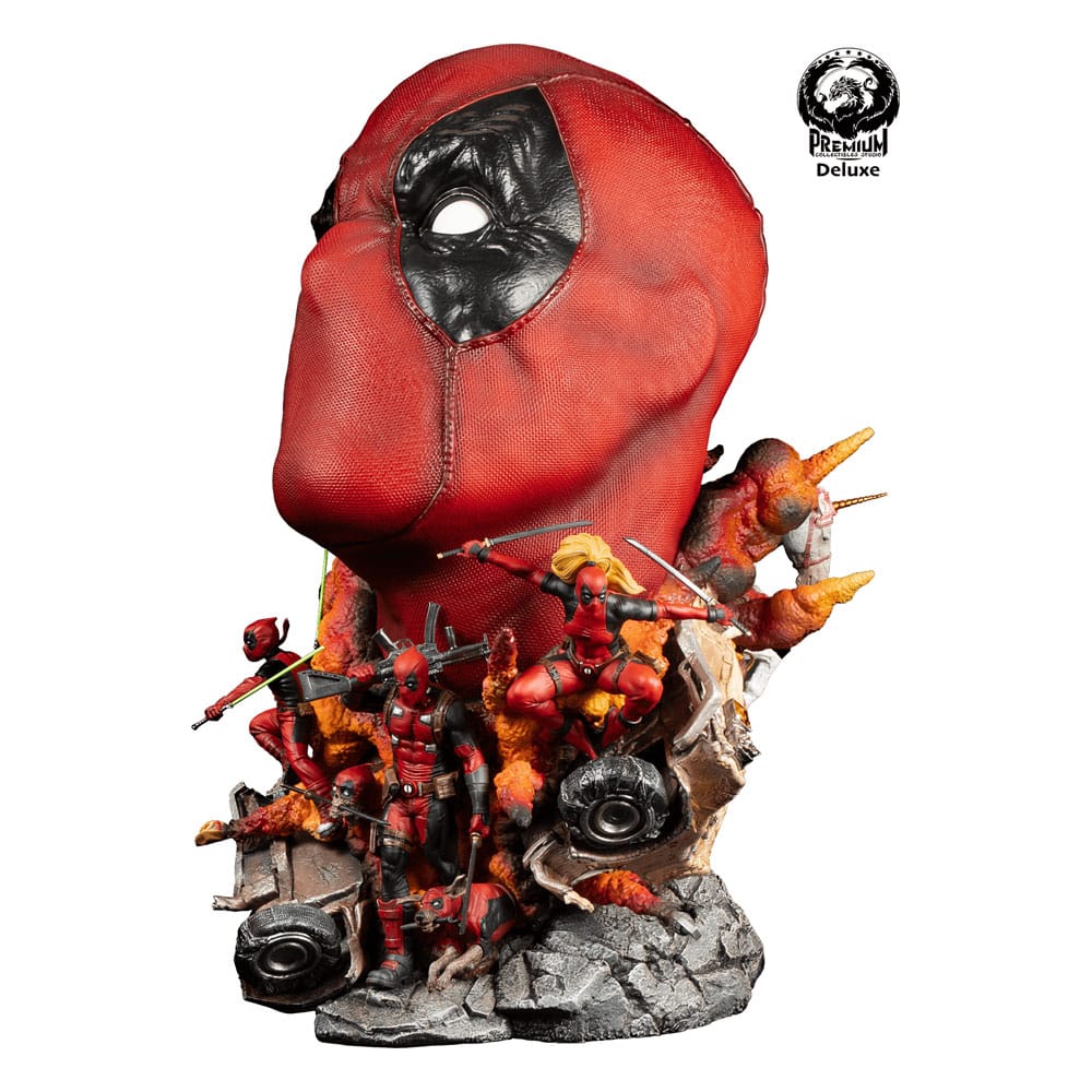 Premium Collectibles Studio Marvel umělecká busta Deadpool Deluxe Edition 42 cm