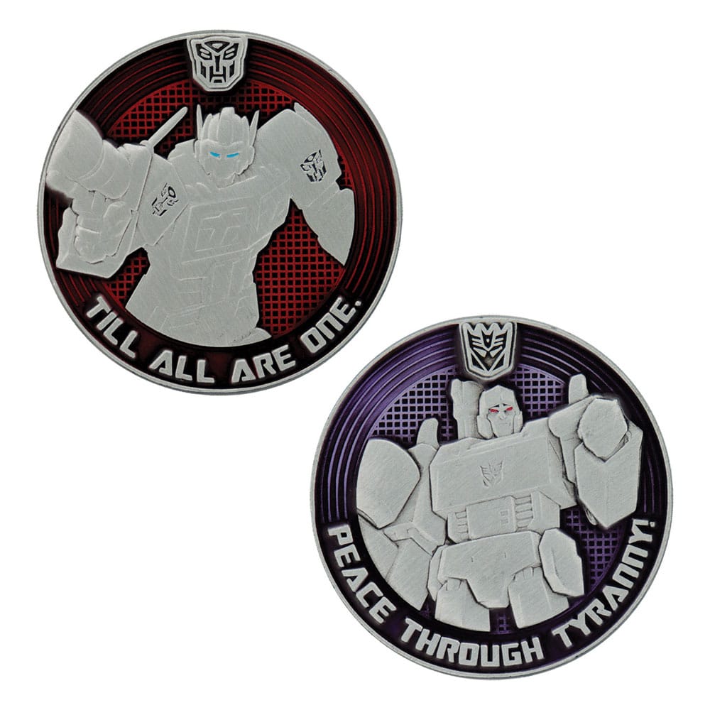 FaNaTtiK Transformers Generation 1 Collectable Coin G1 Autobots vs Decepticons Limited Edition 4 cm