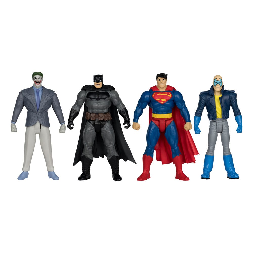 McFarlane Toys DC Direct Page Punchers akční figurka 4-Pack Batman & Son of Batman & Superman & Joker 7 cm