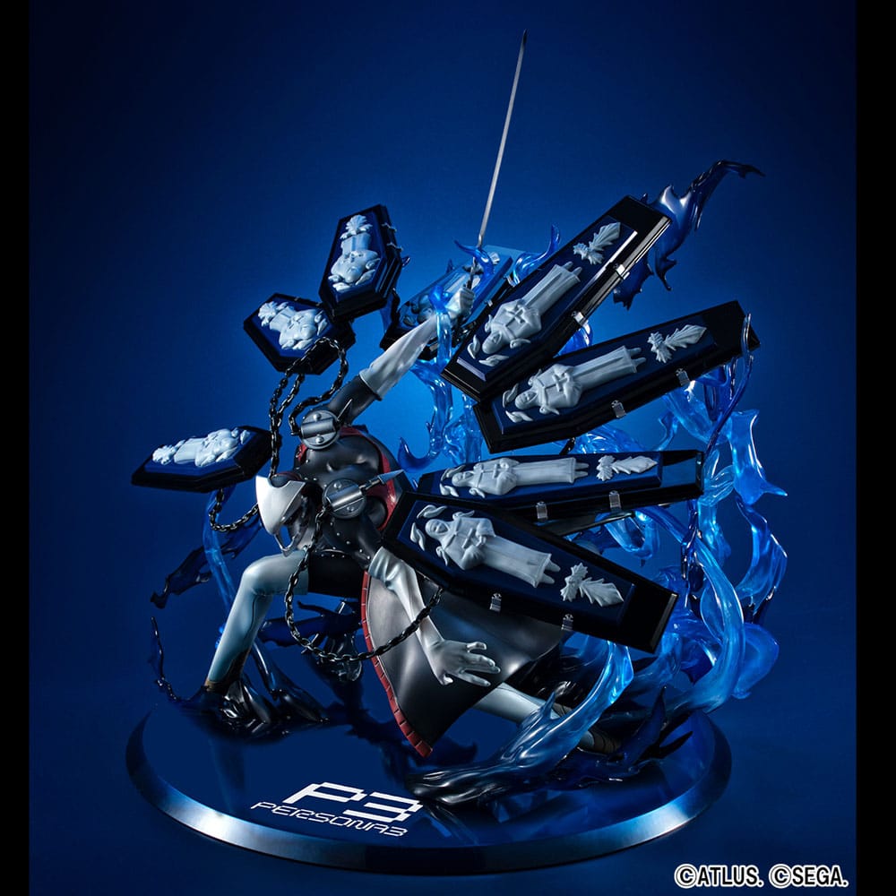 Megahouse Persona 3 Game Character Collection DX PVC soška Thanatos 30th Anniversary Edition 30 cm