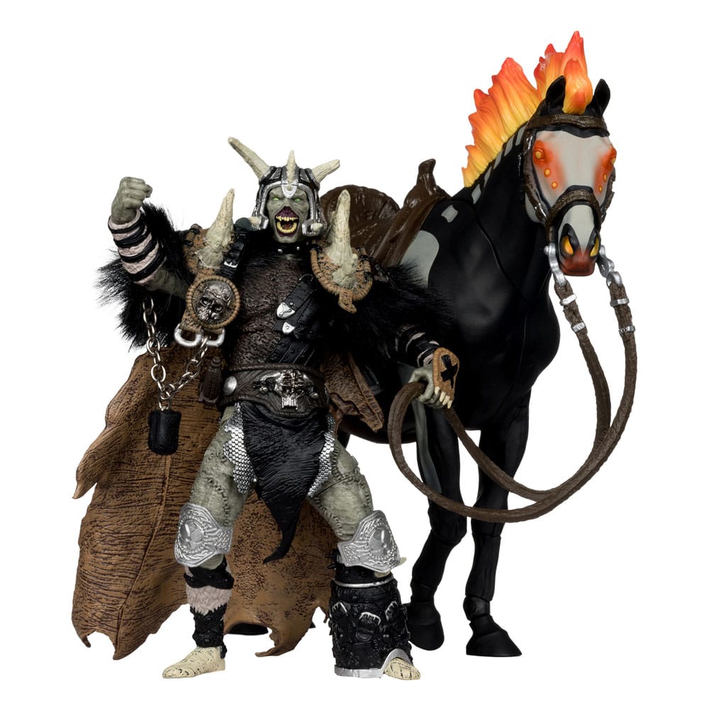 McFarlane Toys Spawn akční figurka Bloodaxe with Horse (Spawn: The Dark Ages) (McFarlane Toys 30th Anniversary) (Gold Label) 18 cm
