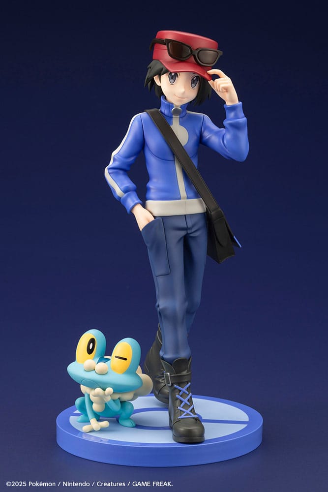 Kotobukiya Pokémon ARTFXJ soška 1/8 Calem & Froakie 20 cm