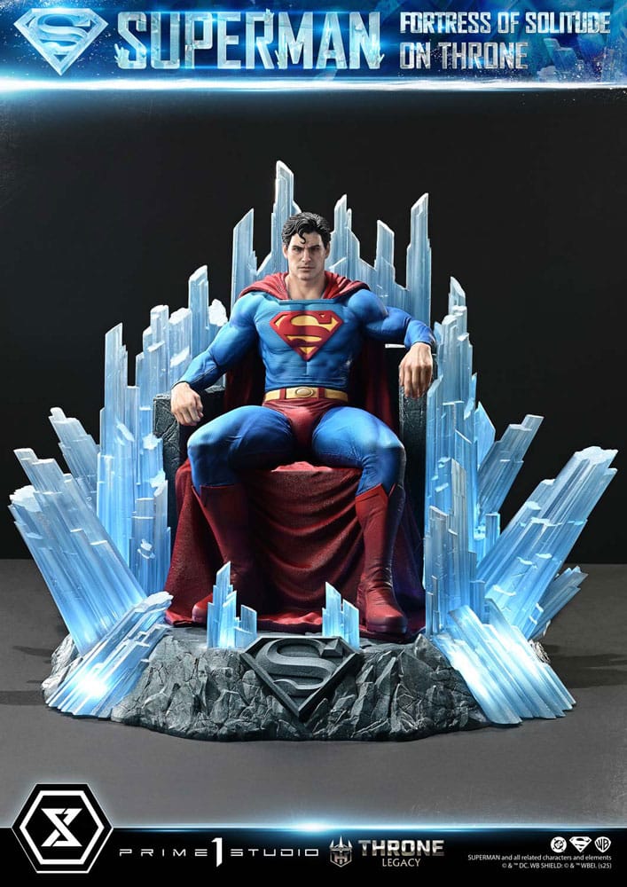 Prime 1 Studio DC Comics Throne Legacy Collection soška 1/4 Superman Fortress of Solitude on Throne (Design by Gabriele Dell'Otto) 52 cm