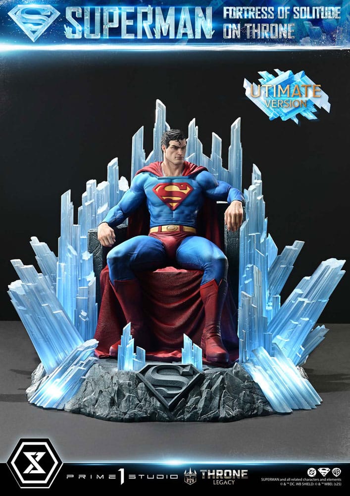 Prime 1 Studio DC Comics Throne Legacy Collection soška 1/4 Superman Fortress of Solitude on Throne (Design by Gabriele Dell'Otto) Ultimate Bonus Ver…