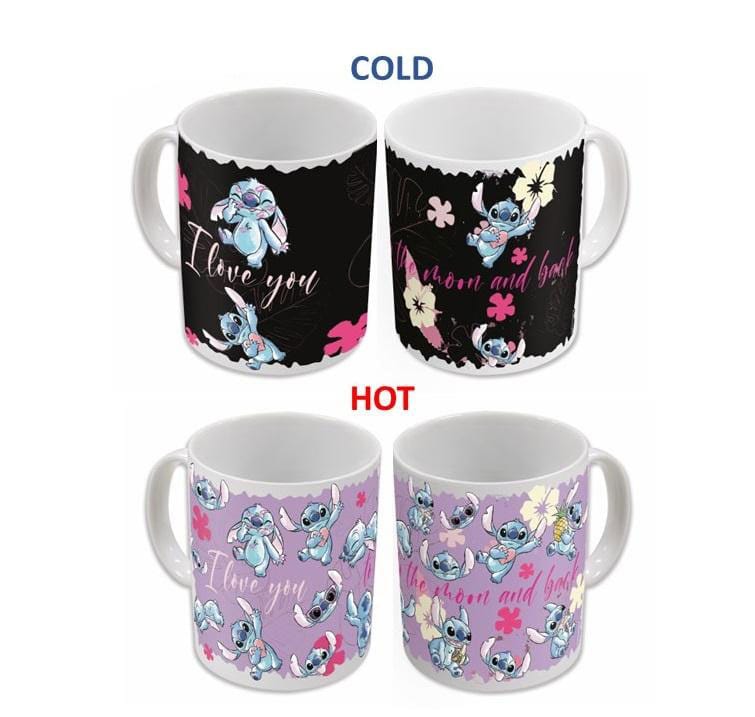 Stor Lilo & Stitch Heat Change Mug Stitch & Angel 325 ml
