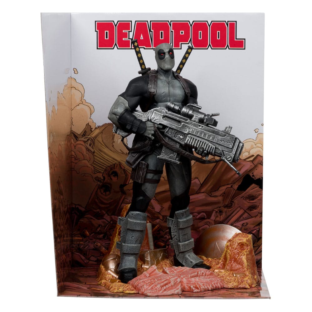 McFarlane Toys Marvel Collection PVC soška 1/6 Deadpool (Deadpool #1)(Grey Suit Chase) 27 cm