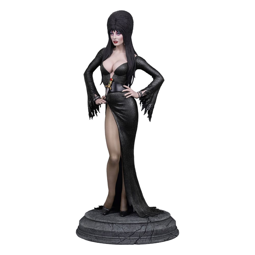 Tweeterhead Elvira: Mistress of the Dark maketa 1/4 Elvira (Black Glitter Dress) 48 cm