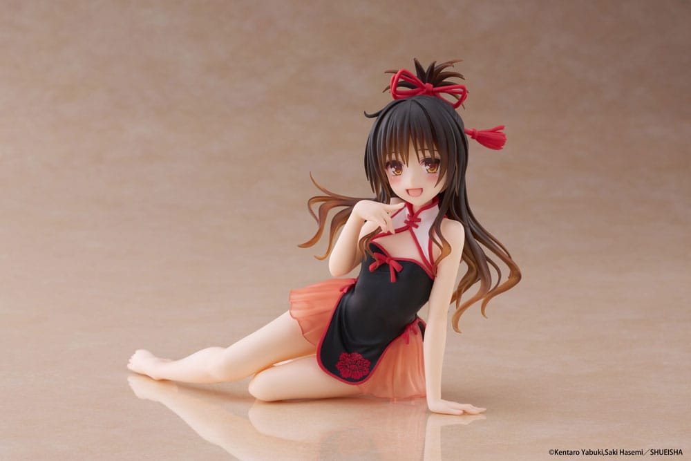 Taito Prize To Love-Ru Darkness PVC soška Desktop Cute Figure Mikan Yuki Chinese Dress Ver. 13 cm