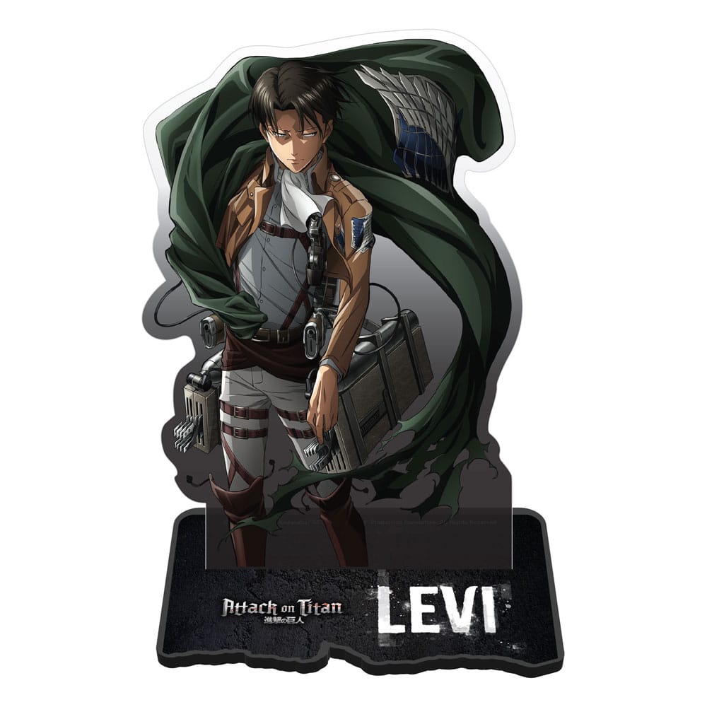 Popbuddies Attack on Titan akrylová figurka Levi Battle-Ready 18 cm