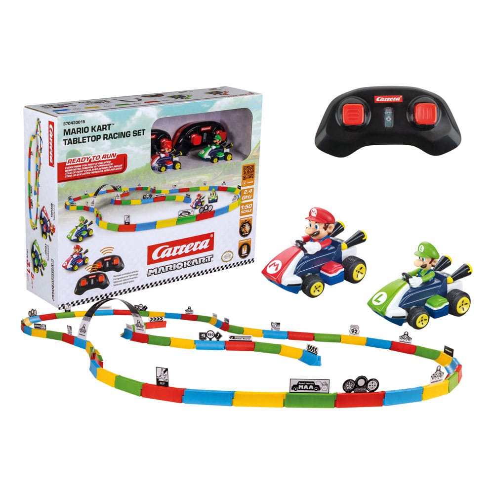 Carrera Super Mario Kart RC auto na ovládání 1/43 2.4GHz Tabletop Racing Set Mario