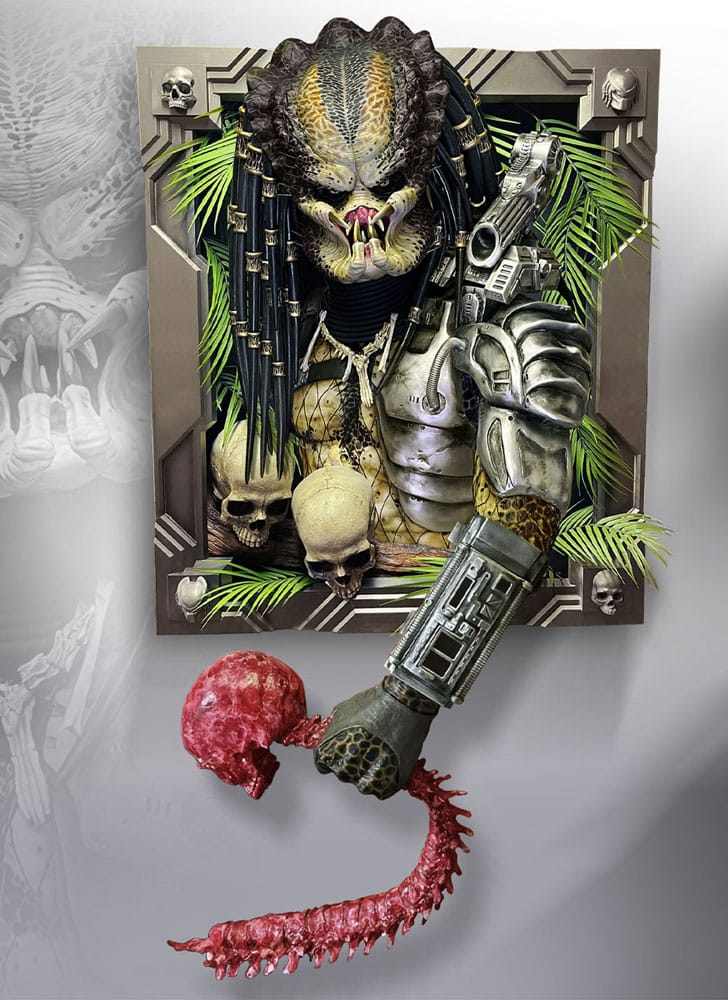 Hollywood Collectibles Group Predator socha na stěnu v životní velikosti Predator 45 x 81 x 94 cm