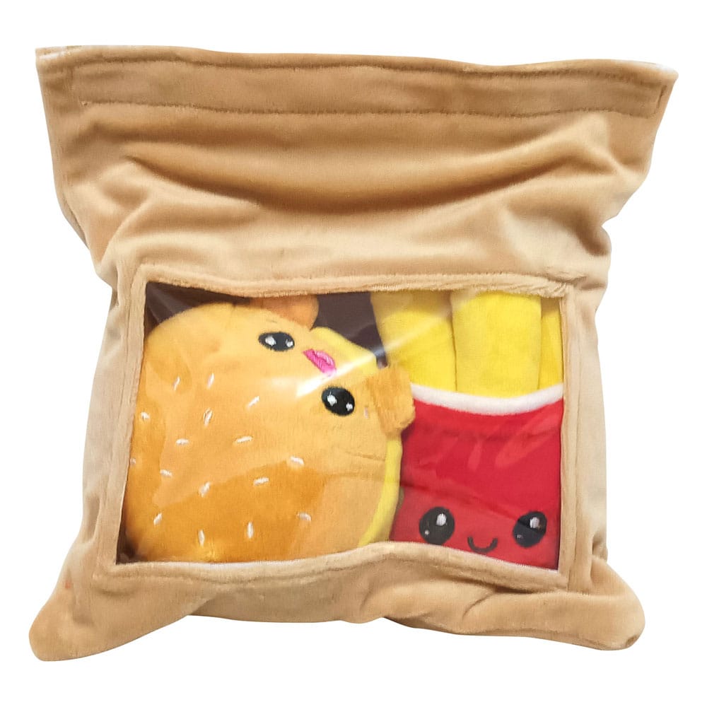Joy Toy (IT) Yummis Together plyšáci 2 Pack Burger & Fries in Take Away Bag 21 cm