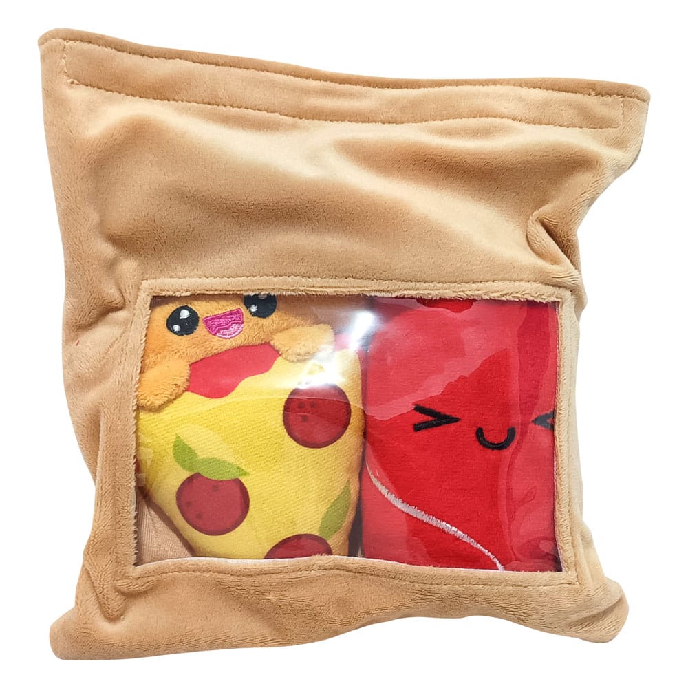 Joy Toy (IT) Yummis Together plyšáci 2 Pack Pizza & Cola in Take Away Bag 21 cm
