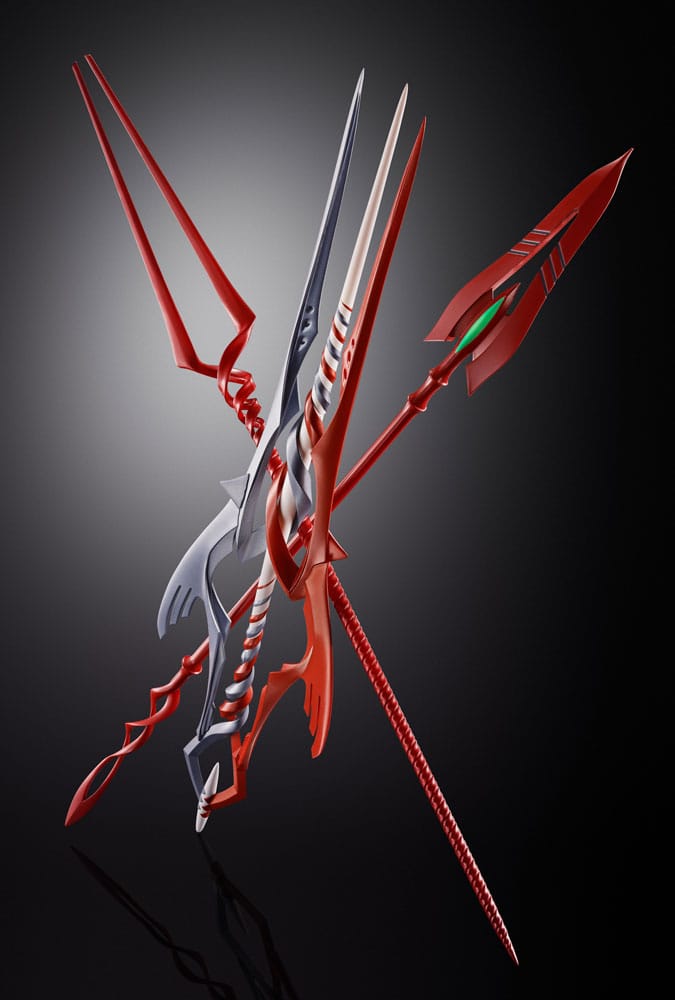 Bandai Tamashii Nations Neon Genesis Evangelion Metal Build Accessory Set 3 Spears Set for Eva 30th with the Spear Another Color