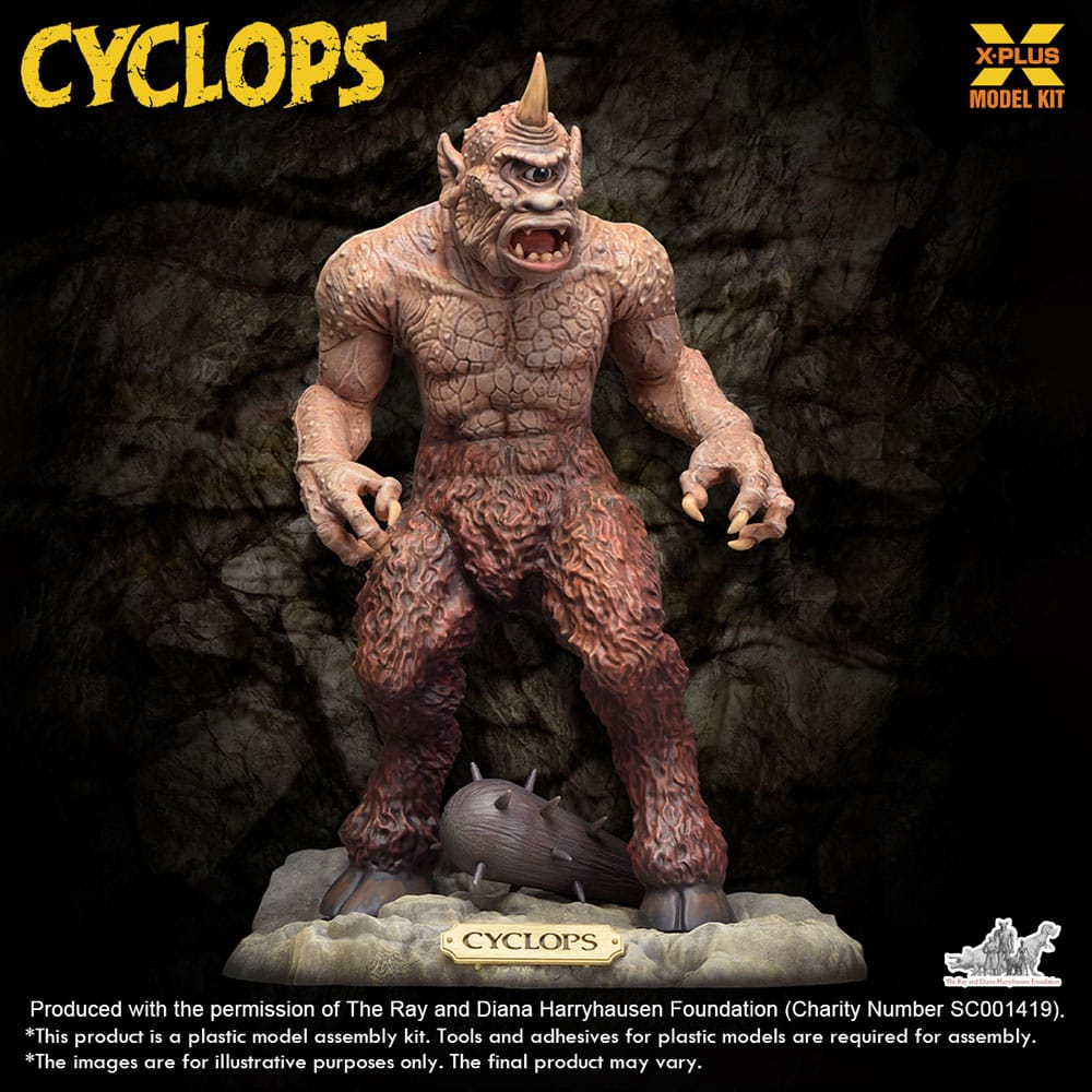 X-Plus Cyclops figure Plastový Model Kit 1/72 Renewal Package 23 cm