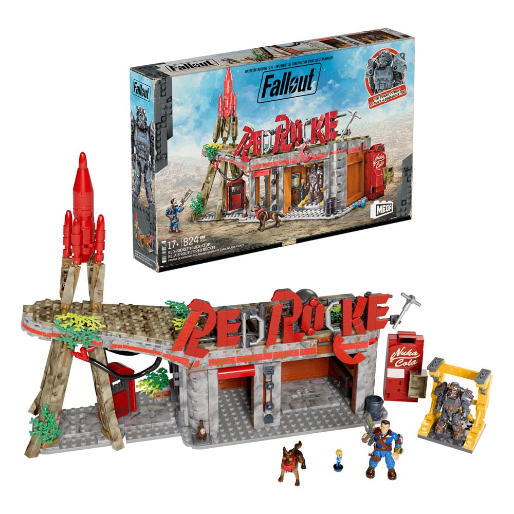 Mattel Fallout MEGA Construction Set Red Rocket Truck Stop