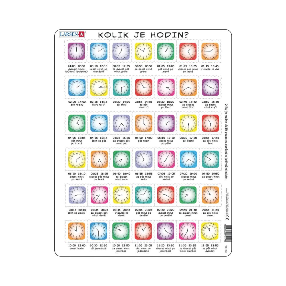 Dino HODINY 42 d. EDU Puzzle