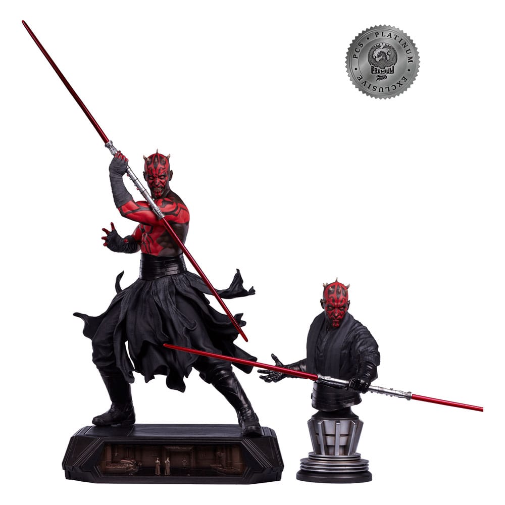Premium Collectibles Studio Star Wars Epic Series soška 1/3 Darth Maul Platinum Exclusive 86 cm