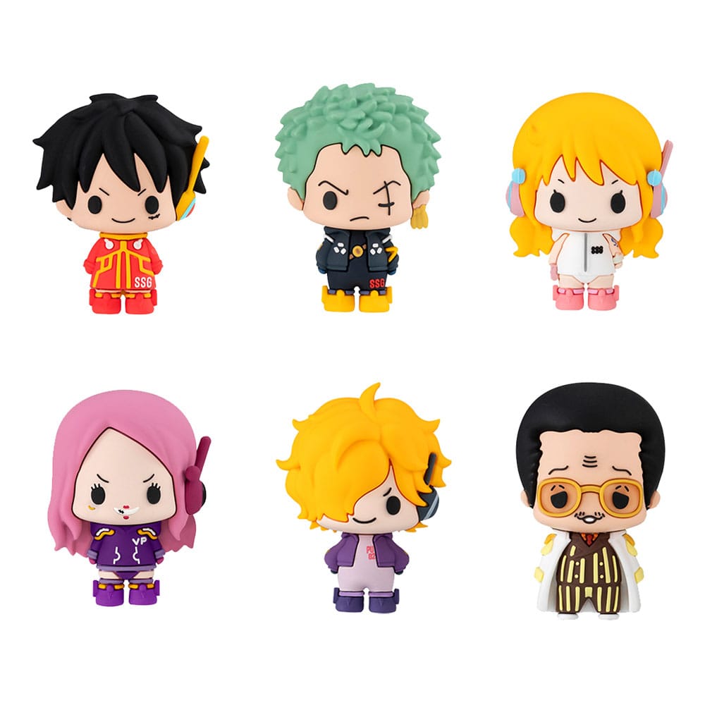 Megahouse One Piece Chokorin Mascot Series Trading figurka 6-Pack Egghead Ver. 5 cm