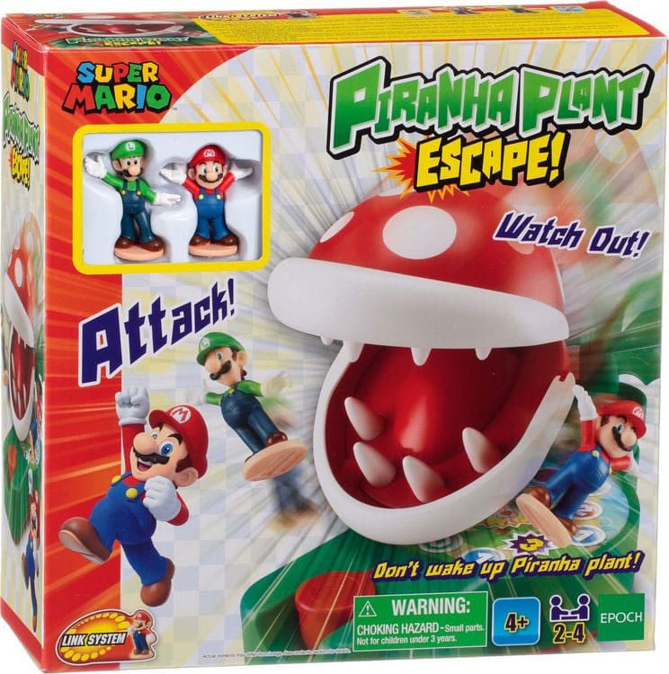 Epoch Toys Super Mario hra Piranha Plant Escape