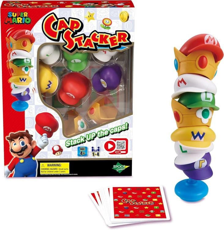 Epoch Toys Super Mario hra Cap Stacker