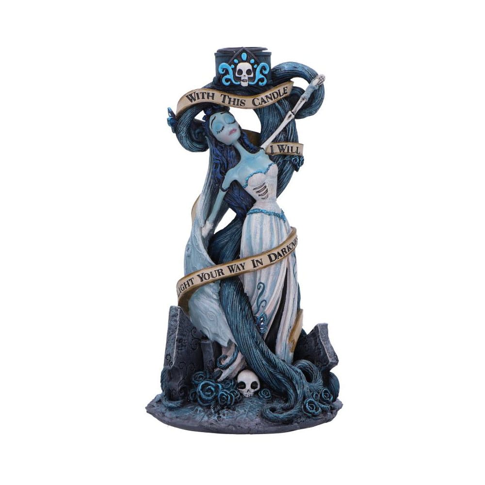 Nemesis Now Corpse Bride svícen With This Candle Vow 19 cm