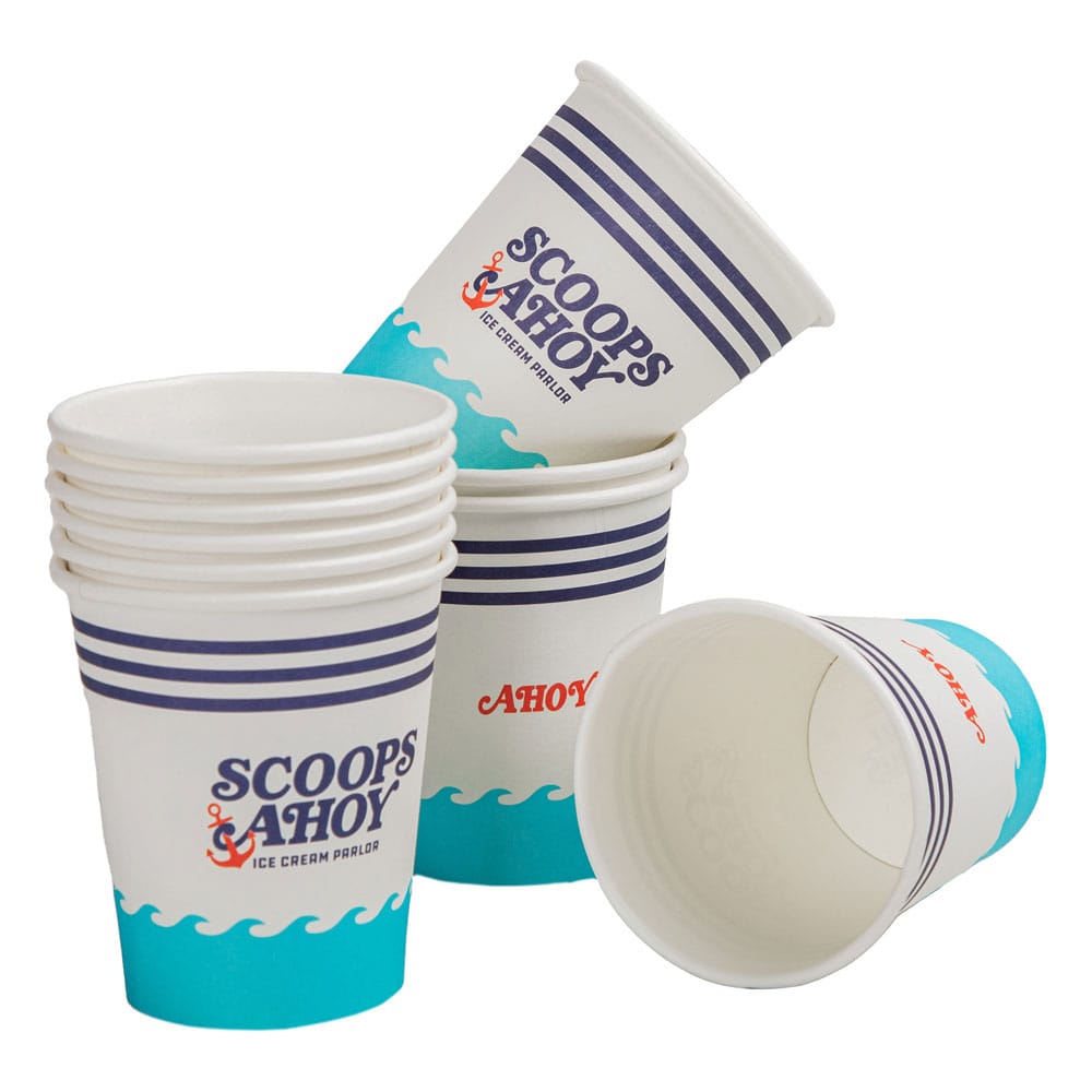Cinereplicas Stranger Things Set 24 papírových kelímků Scoops Ahoy