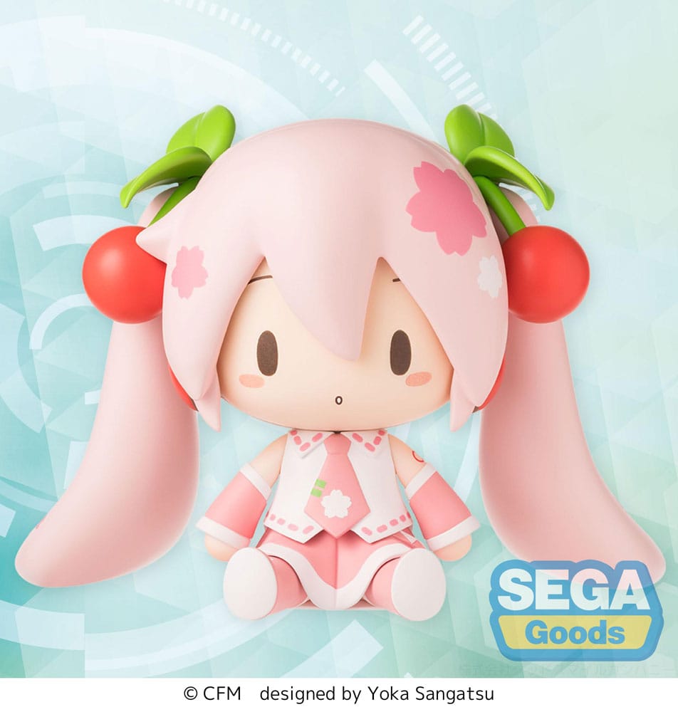 Sega Character Vocal Series 01: Hatsune Miku Fuwa Petit Chibi figurka Sakura Miku 8 cm