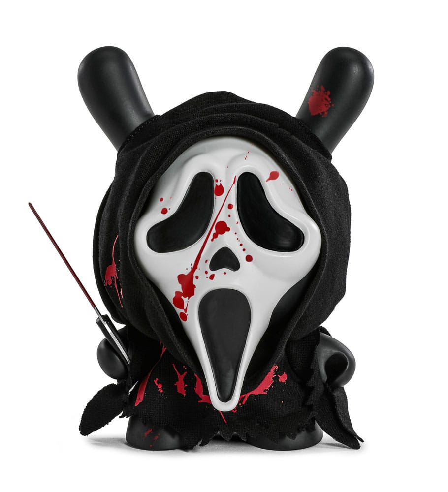 KidRobot Ghost Face Dunny Art Toy vinylová figurka Bloody Edition (Glow-in-the-Dark) 20 cm